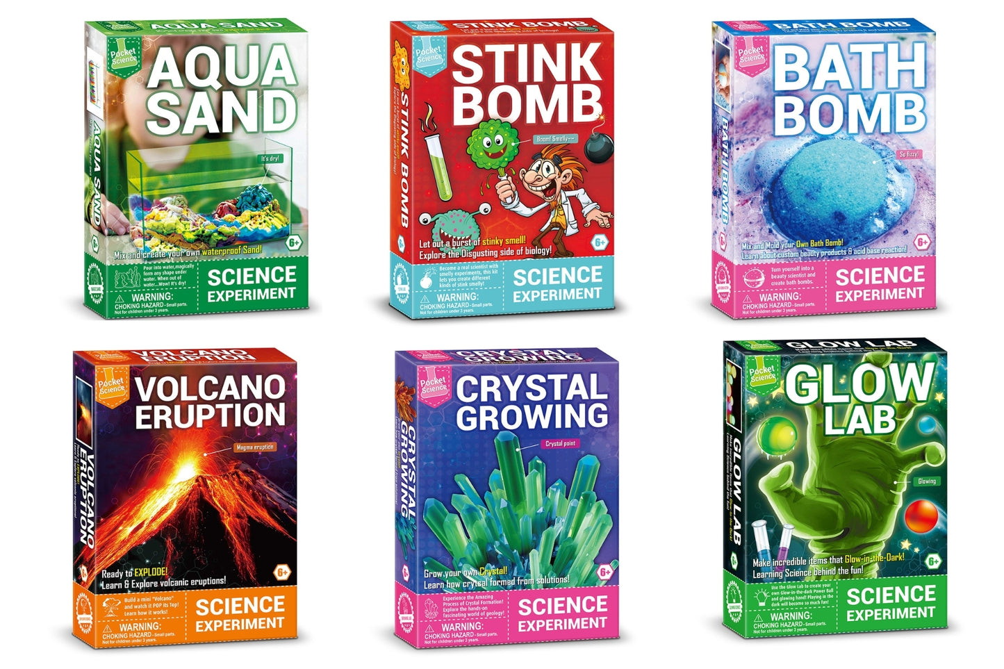 POCKET SCIENCE SET OF 6