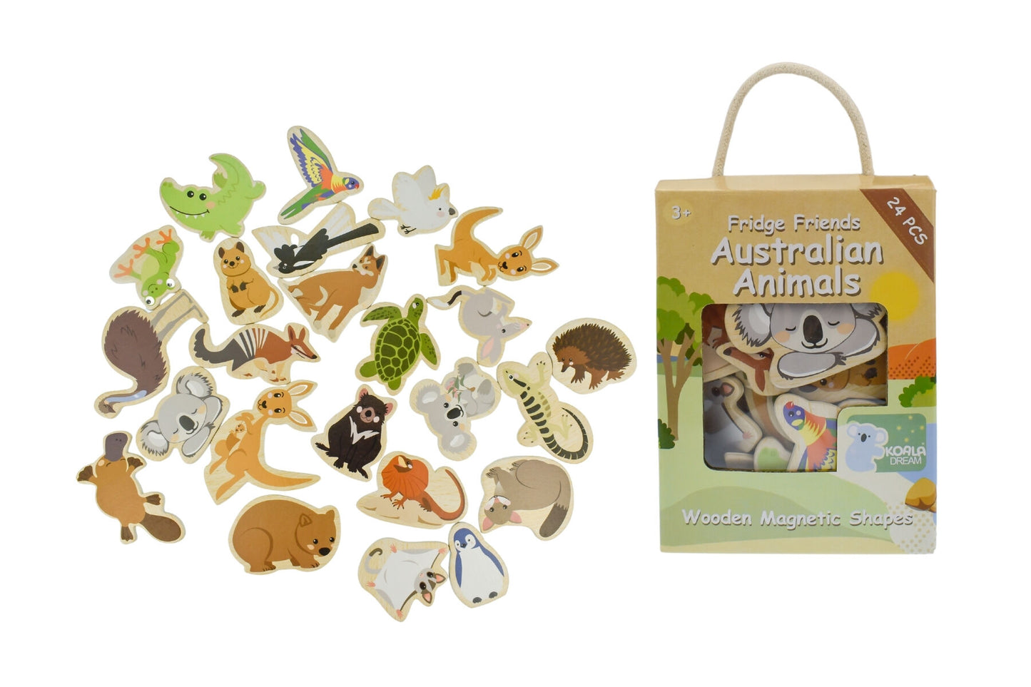 FRIDGE FRIENDS MAGNETIC AUSTRALIAN ANIMALS 24PCS