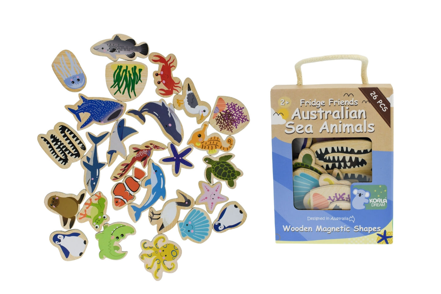 FRIDGE FRIENDS MAGNETIC AUSTRALIAN SEA ANIMALS 25PCS