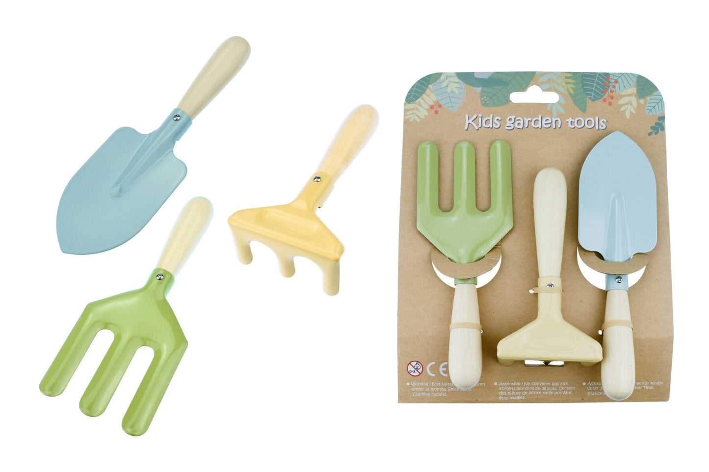 CALM & BREEZY KIDS GARDEN TOOL 3PCS SET BLUE