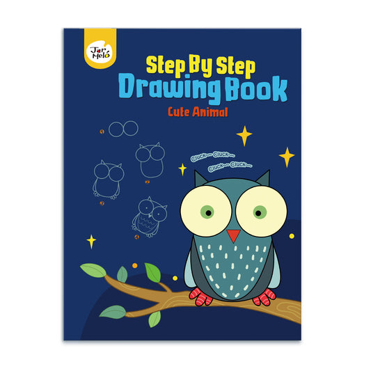 DRAWING BOOK-CUTE ANIMAL (STEP BY STEP)