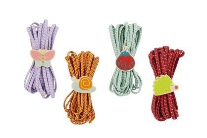 JUMPING ROPE ELASTICS WITH WOODEN SPRING ANIMAL PRICE FOR 4PCS
