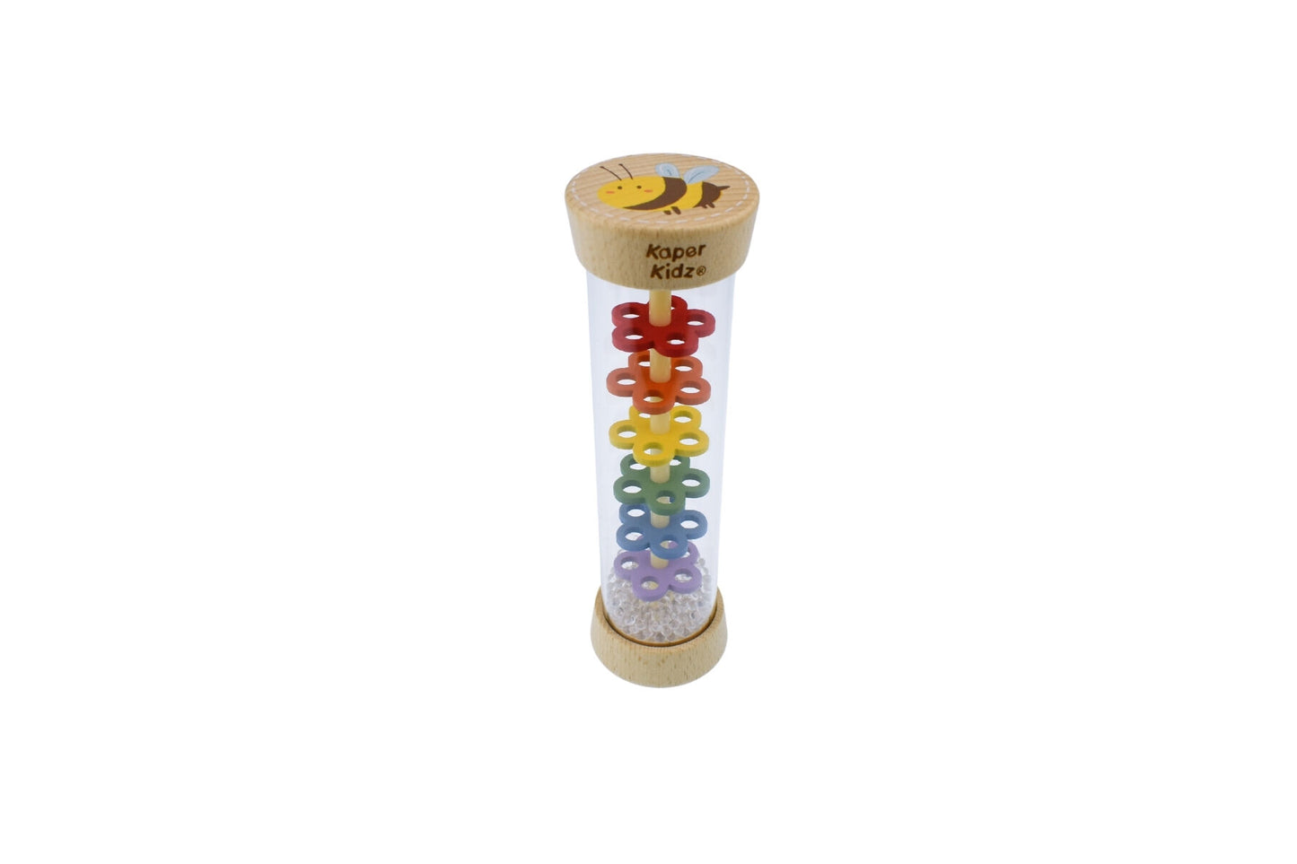 WOODEN BEE RAINMAKER RATTLE