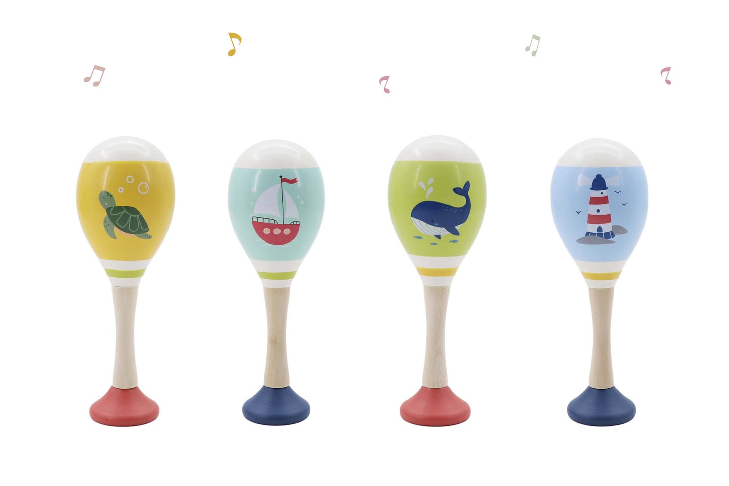 WOODEN OCEAN MARACA PRICE FOR 4PC
