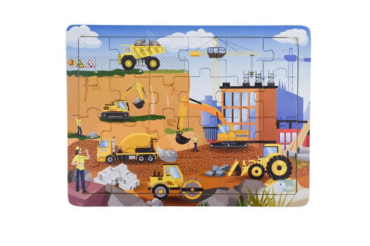 CONSTRUCTION SITE JIGSAW PUZZLE 24PCS