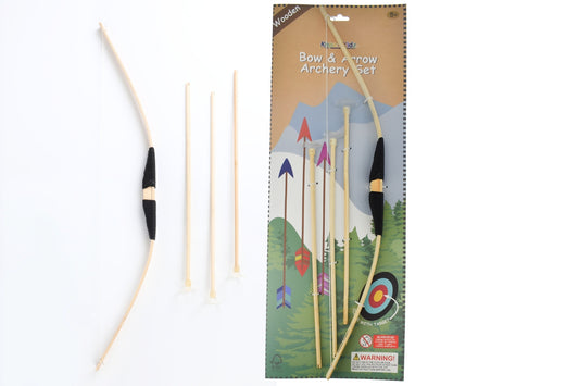 WOODEN BOW & ARROW