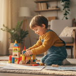 child playing independintly