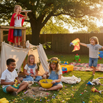 children imaginitive playing